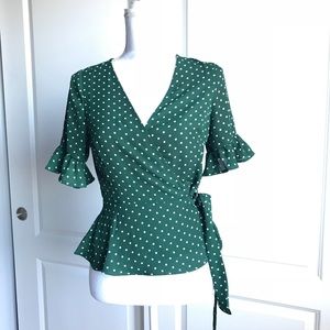 Wrap around blouse